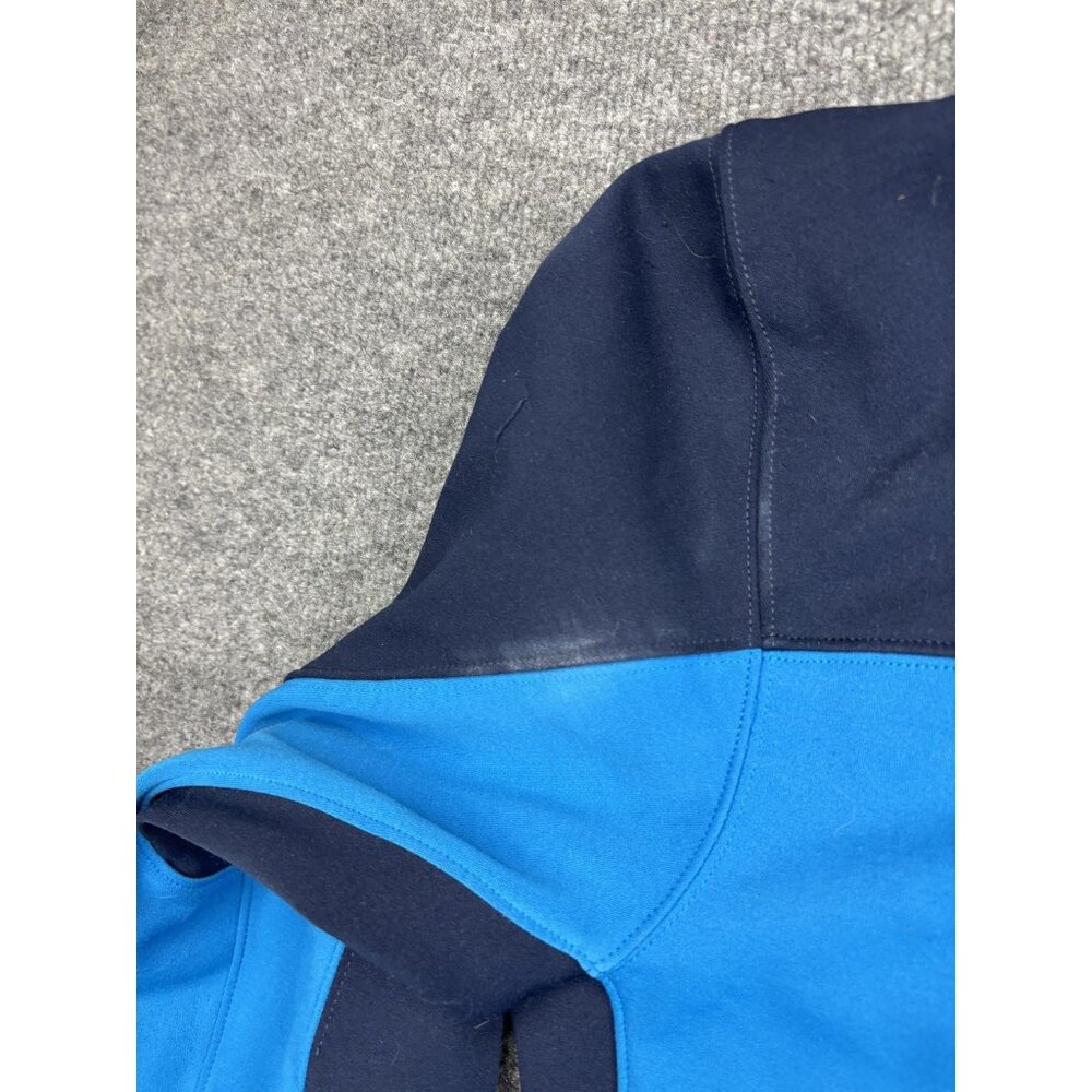 The North Face Jacket Mens Large Blue Navy Full Zip Fleece Colorblock Pockets - Picture 8 of 10